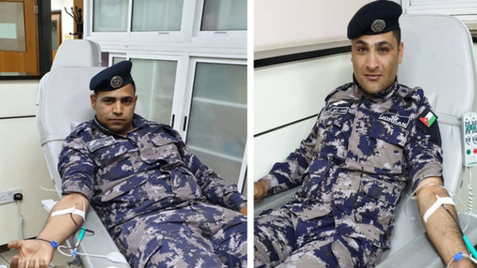 نشامى الدفاع المدني يهبون للتبرع للفتاة بالدم