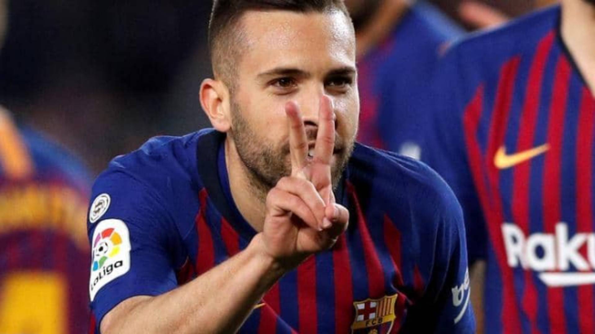 جوردي ألبا أحرز الهدف الثاني لبرشلونة