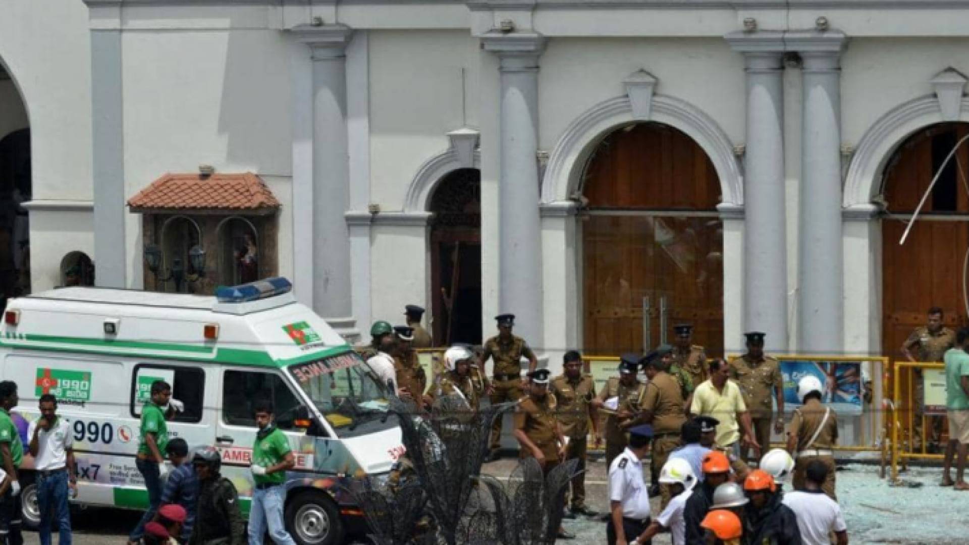 احدى الكنائس التي وقع فيها التفجير