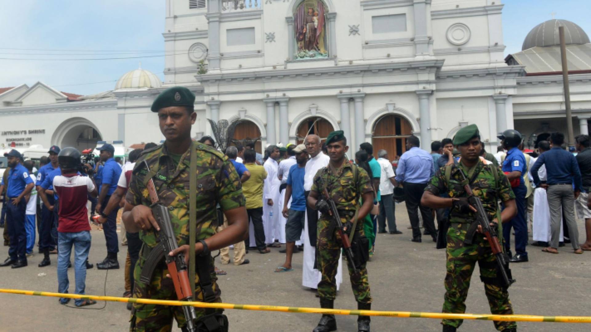احدى الكنائس التي وقع فيها التفجير
