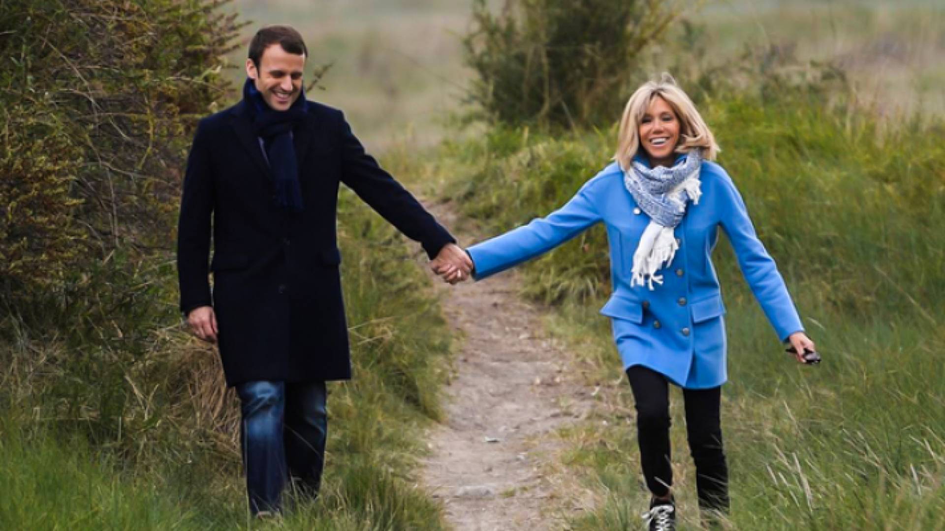 الرئيس الفرنسي إيمانويل ماكرون وزوجته - ارشيفية