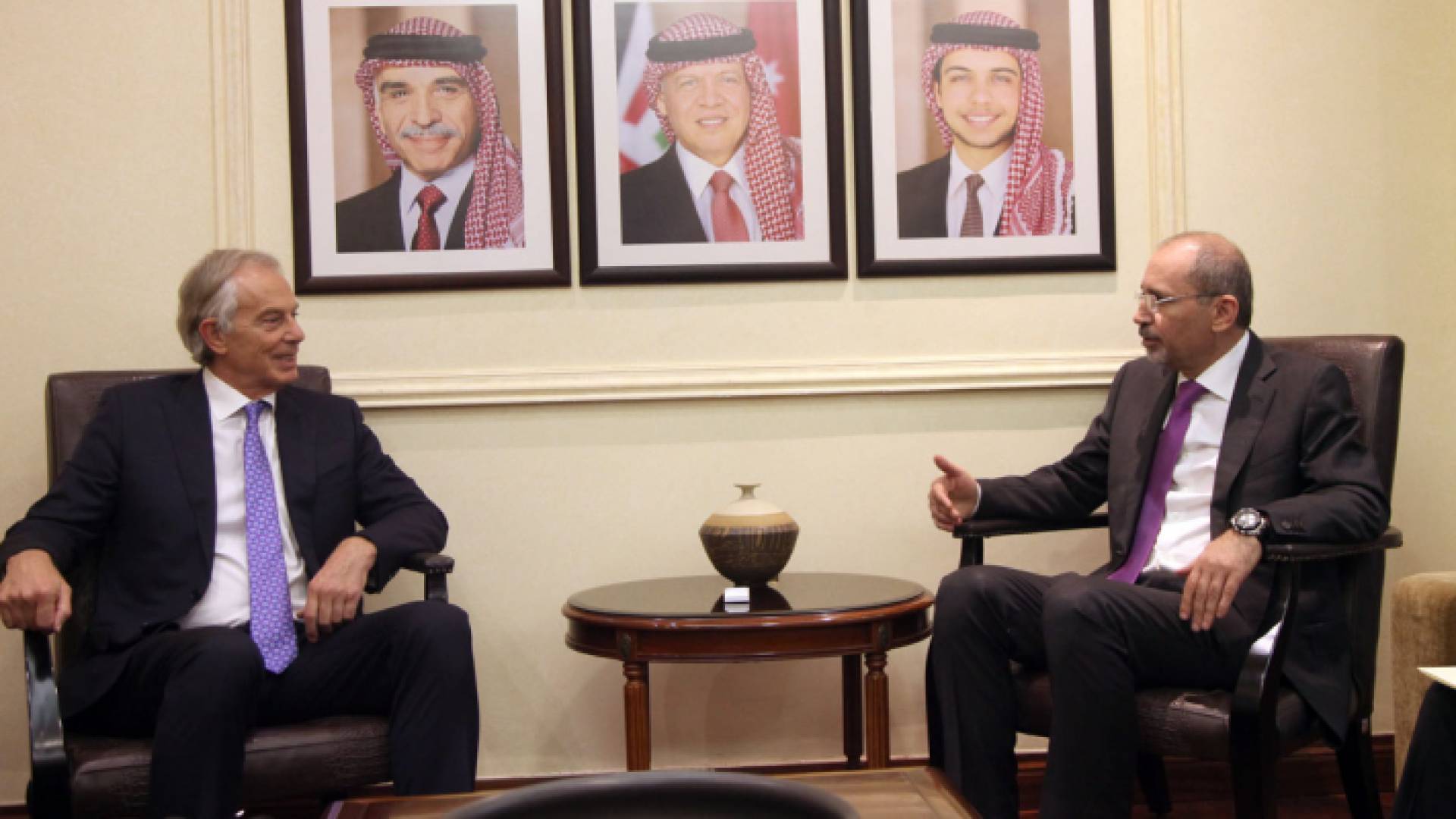 الصفدي يلتقي توني بلير