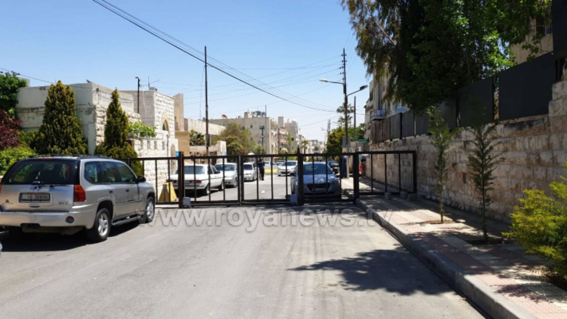 صورة من موقع اغلاق الطريق