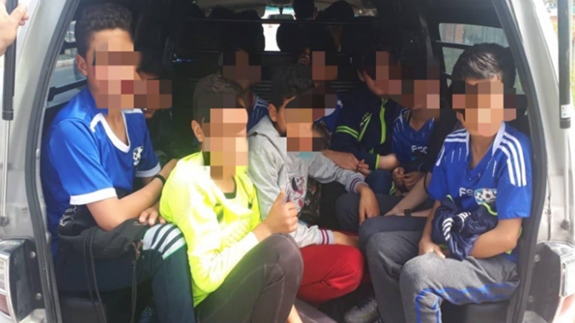 صورة للباص الذي تم ضبطه