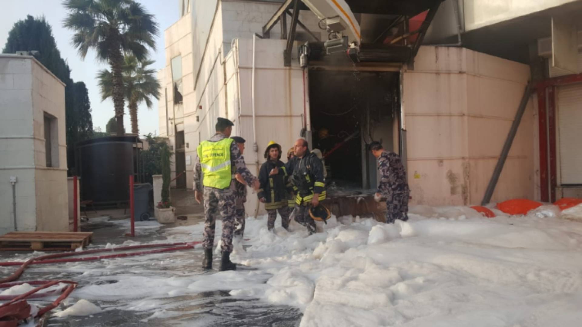 صورة من موقع الحريق