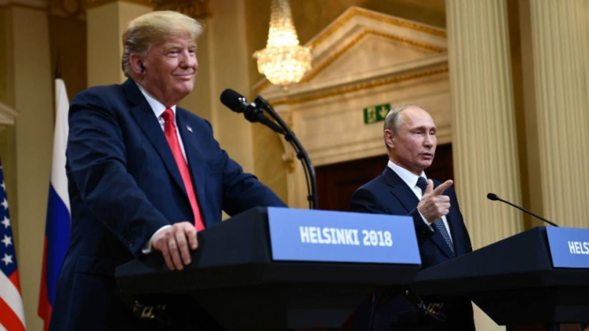 ترمب ونظيره الروسي فلاديمير بوتين