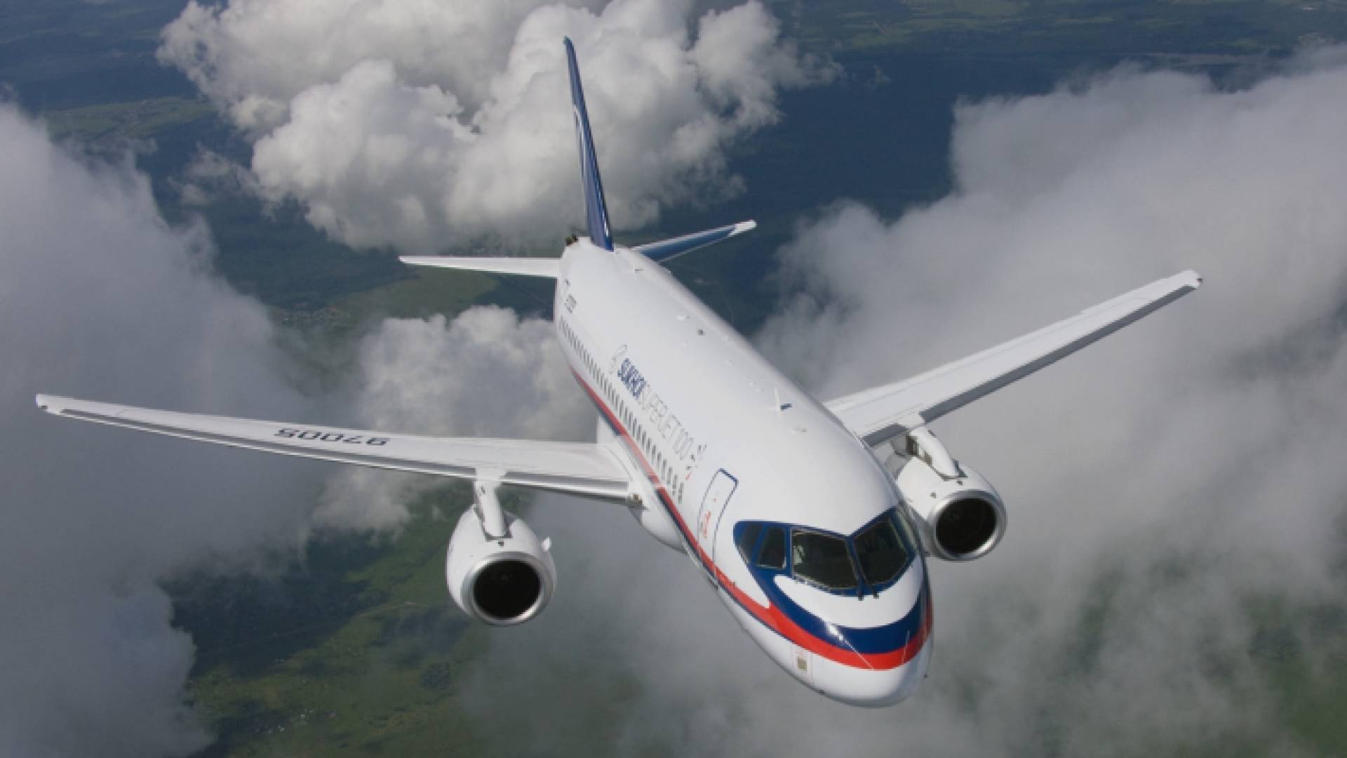 طائرة روسية من طراز سوخوي سوبرجيت