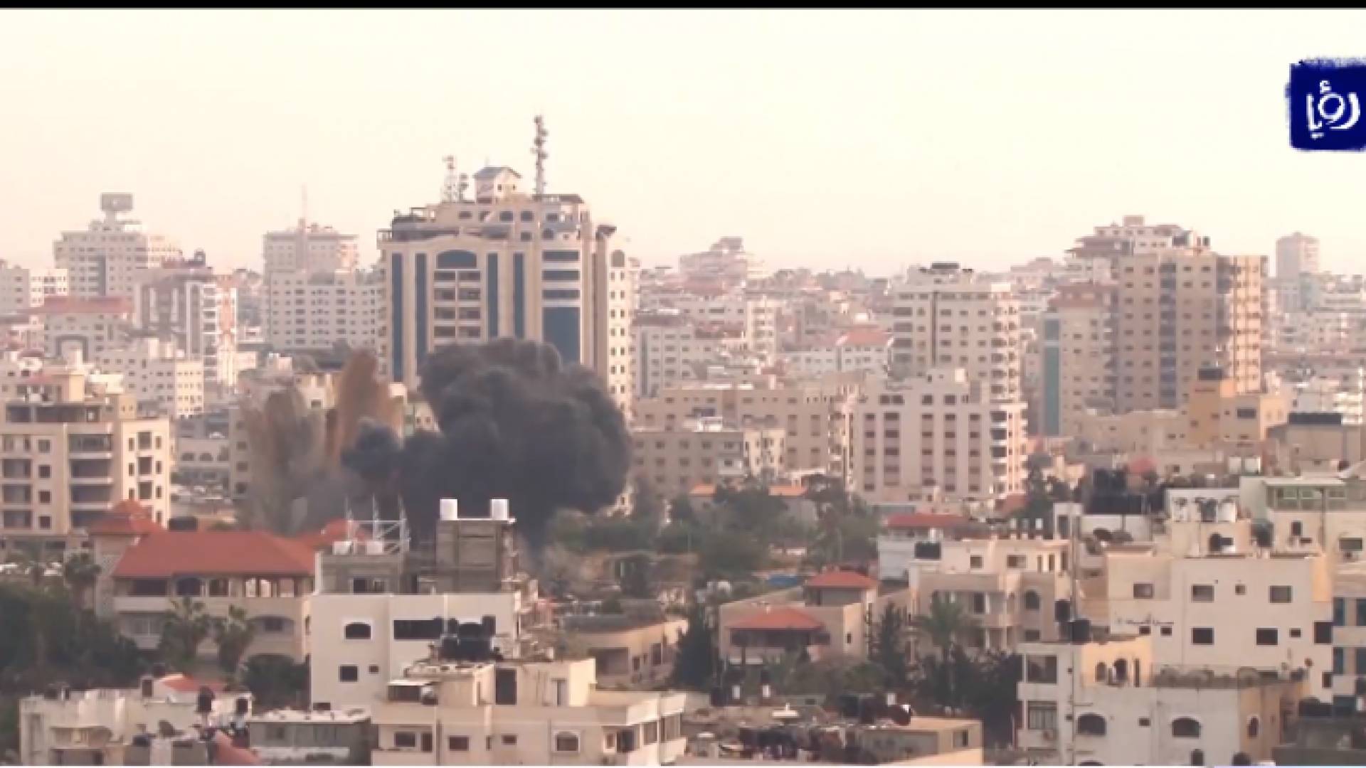 القصف على غزة - من الفيديو