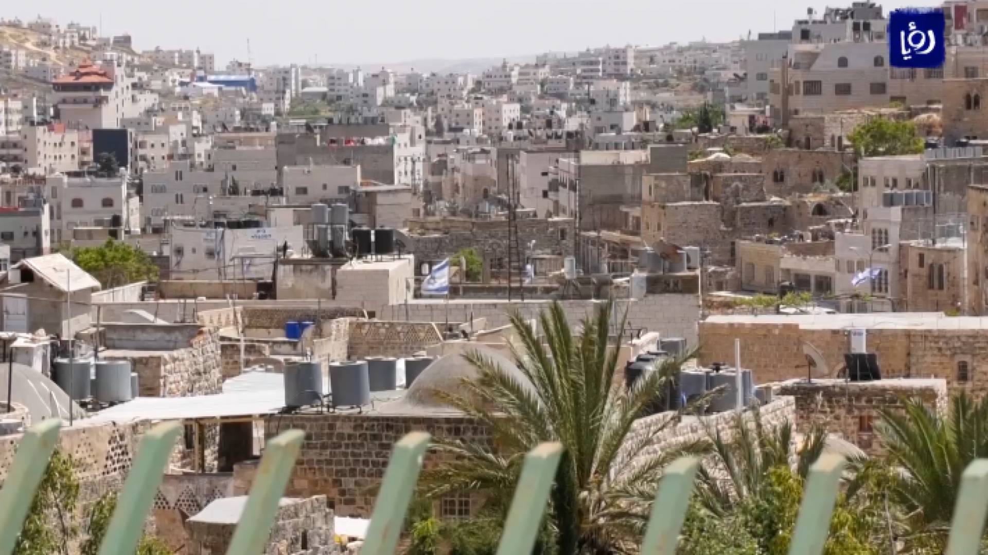 صورة عامة لبلدة الخليل في الضفة الغربية