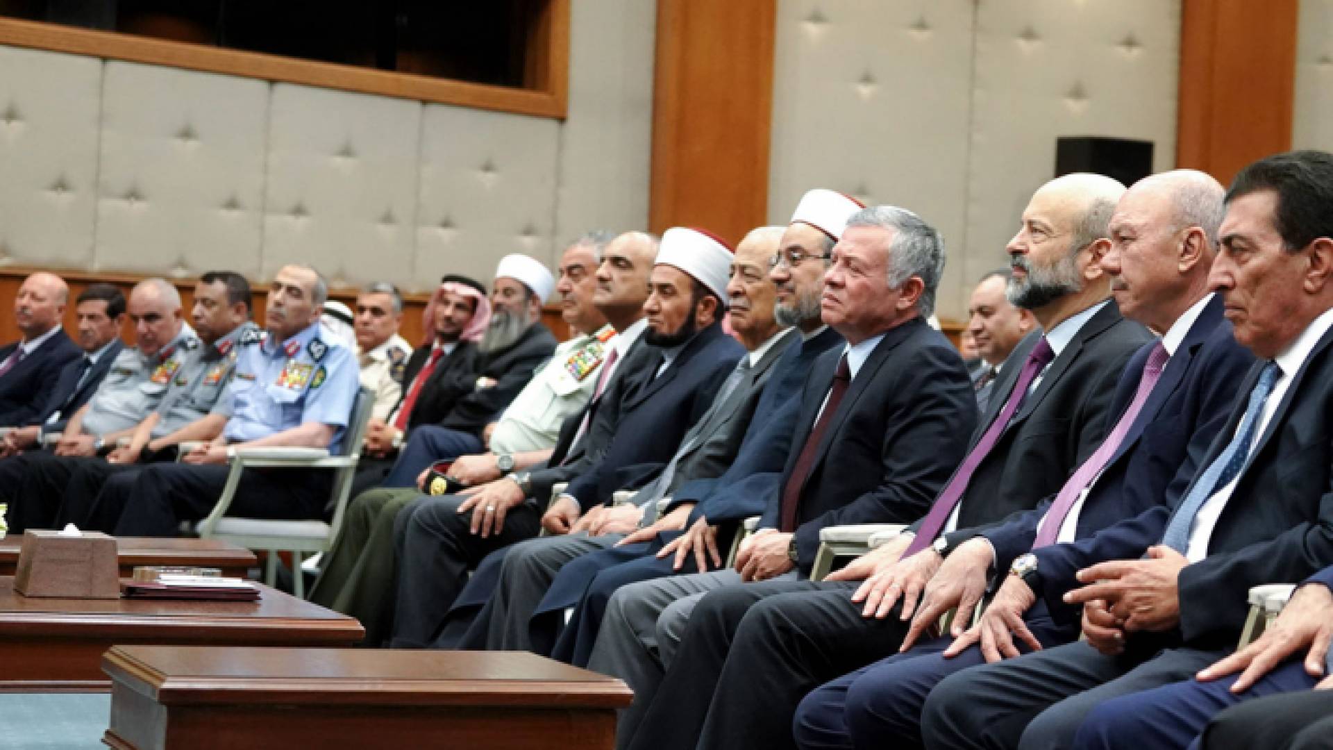 الملك يحضر المجلس العلمي الهاشمي