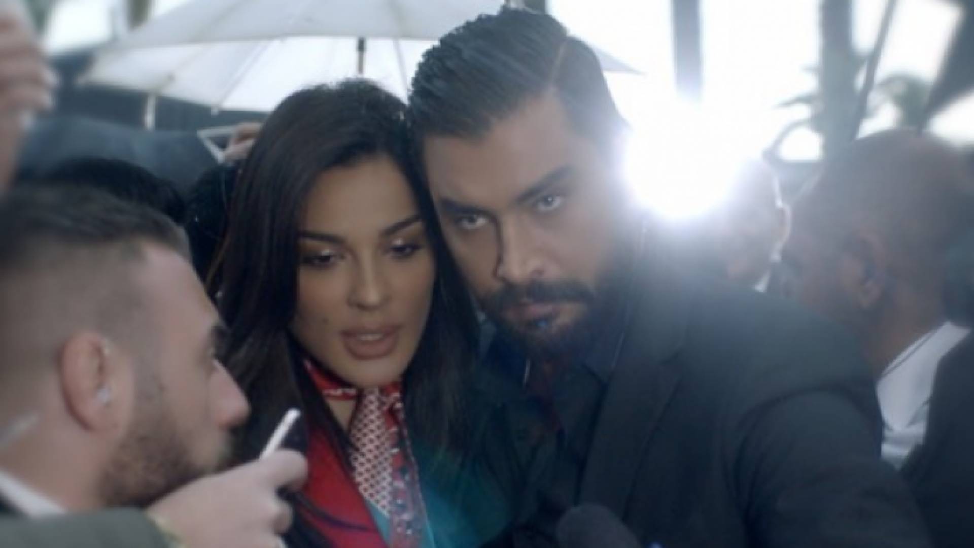 نادين نجيم ومعتصم النهار في مسلسل خمسة ونص