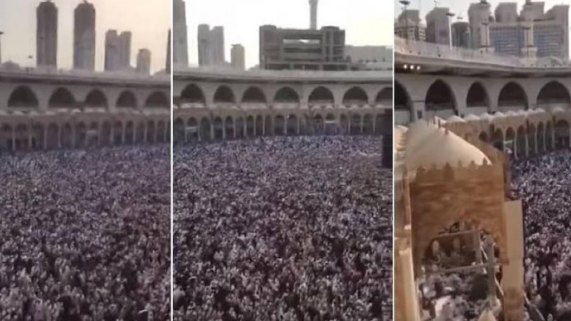 امتلاء صحن الطواف بالمعتمرين والزائرين في مشهد مهيب