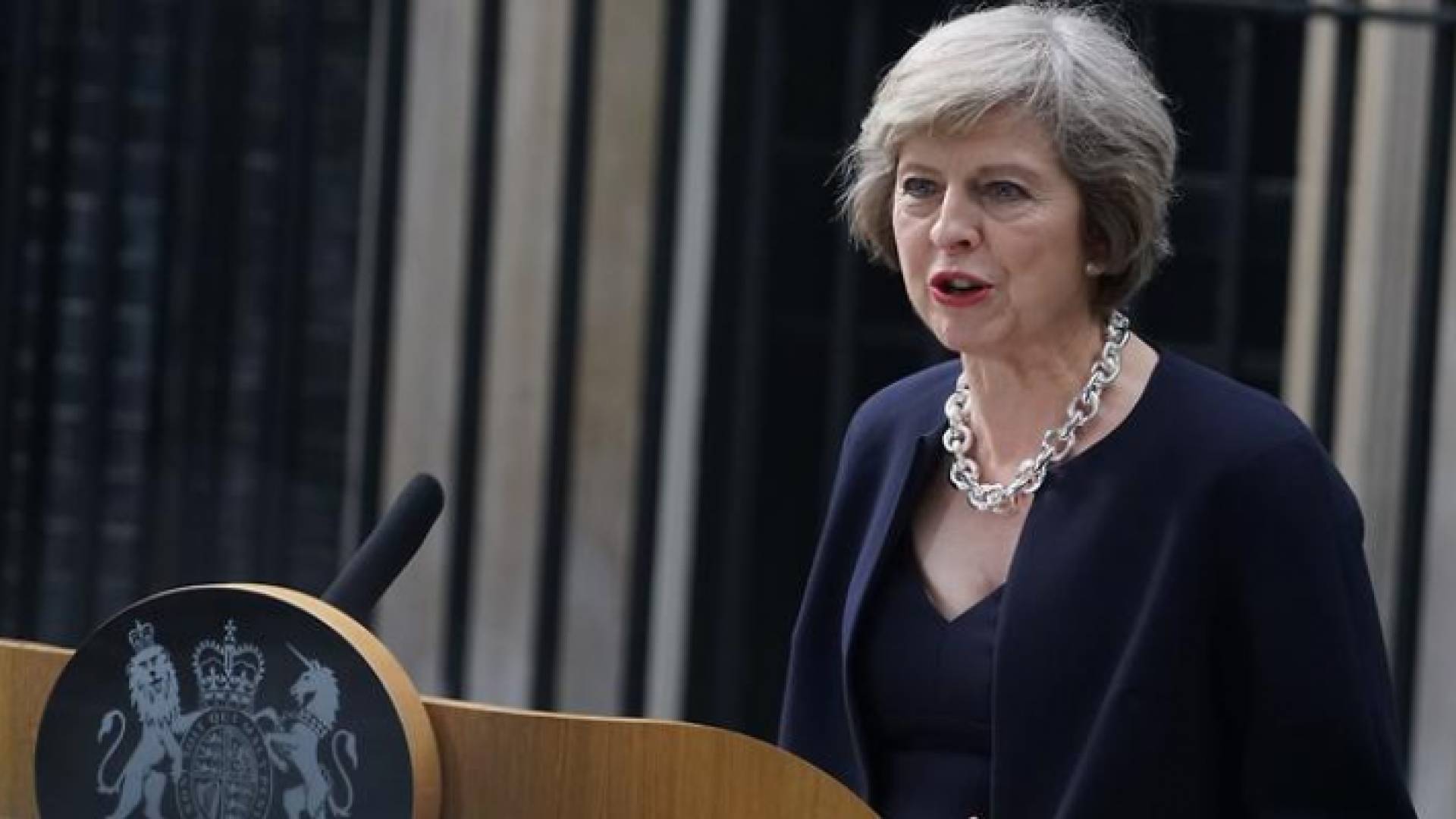 رئيسة الوزراء البريطانية، تيريزا ماي