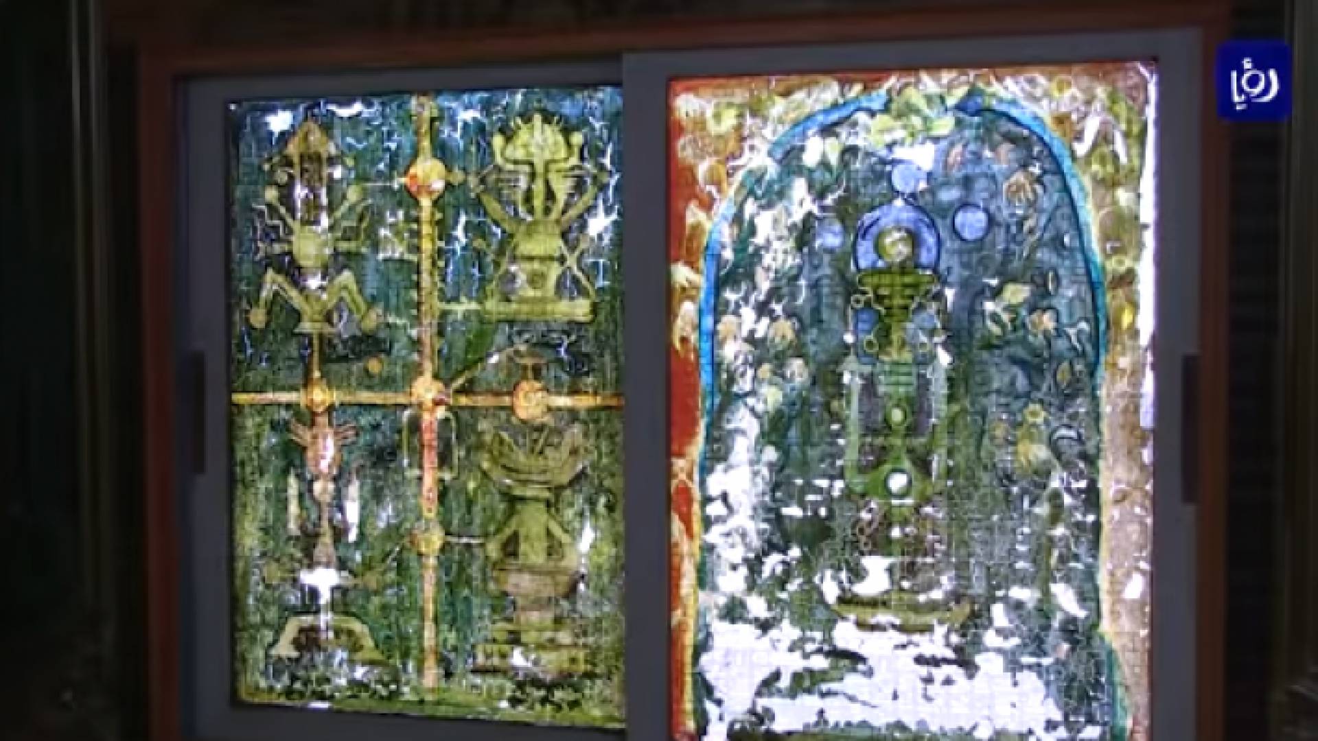 رسام في اربد يحول منزله الى متحف بعمل استمر 20 عاما