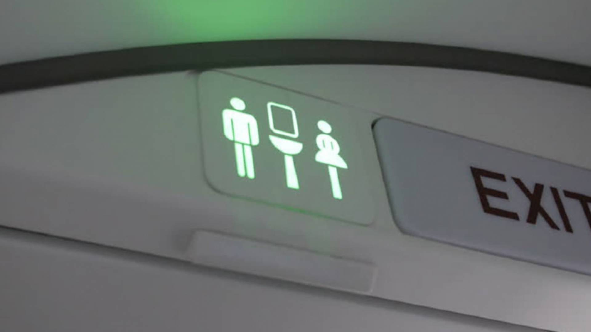 فتحت باب الطوارئ عن طريق الخطأ معتقدة أنه باب الحمام