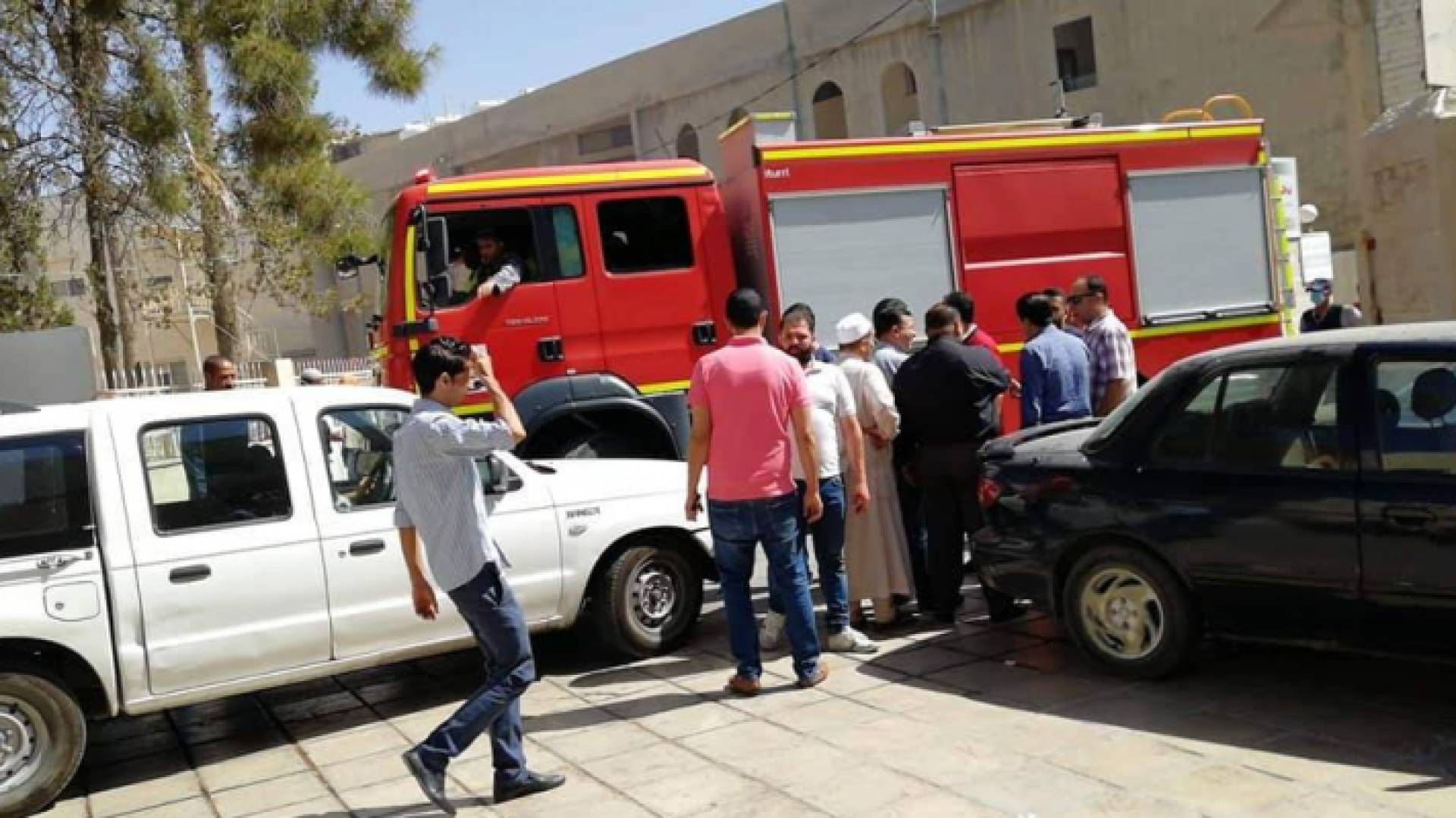 من داخل المستشفى الخاص بمحافظة الكرك حيث وقعت الجريمة المروعة