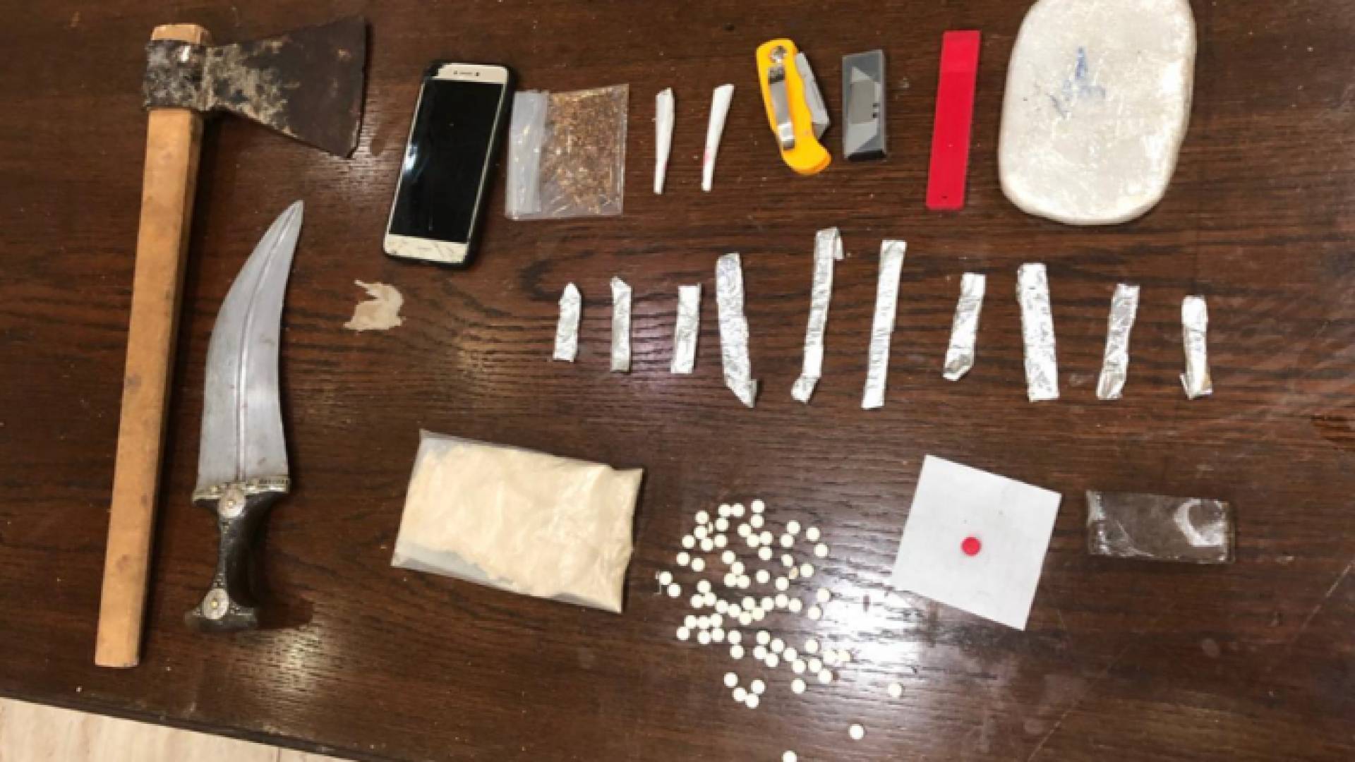 جانب من المضبوطات