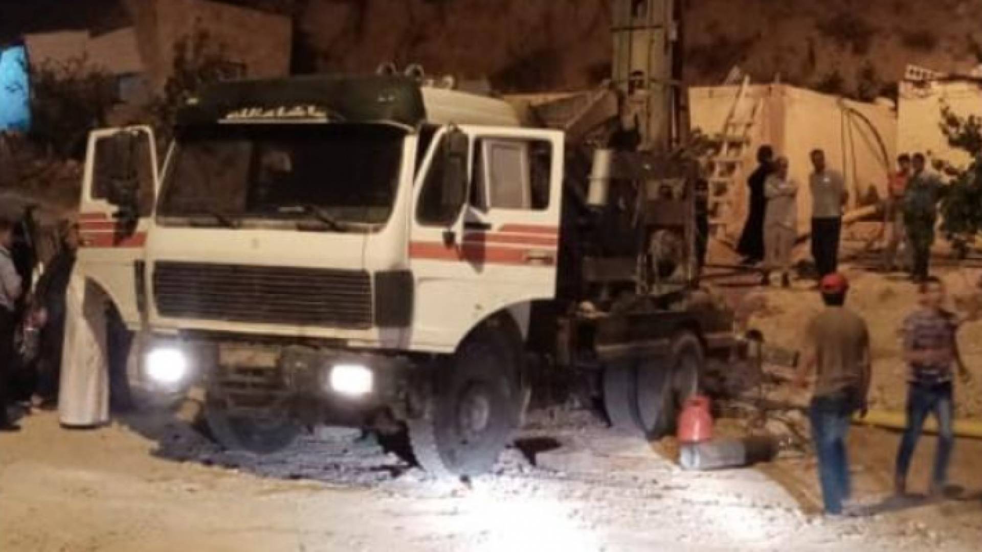 الحفارة التي تم ضبطها