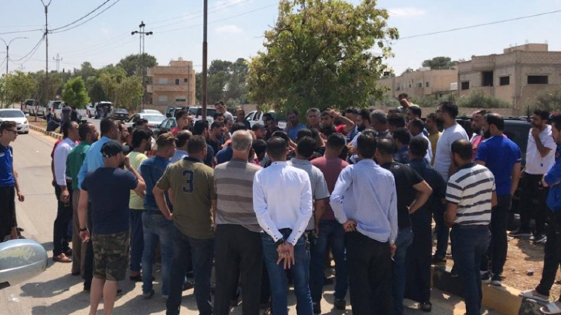 جانب من الاعتصام