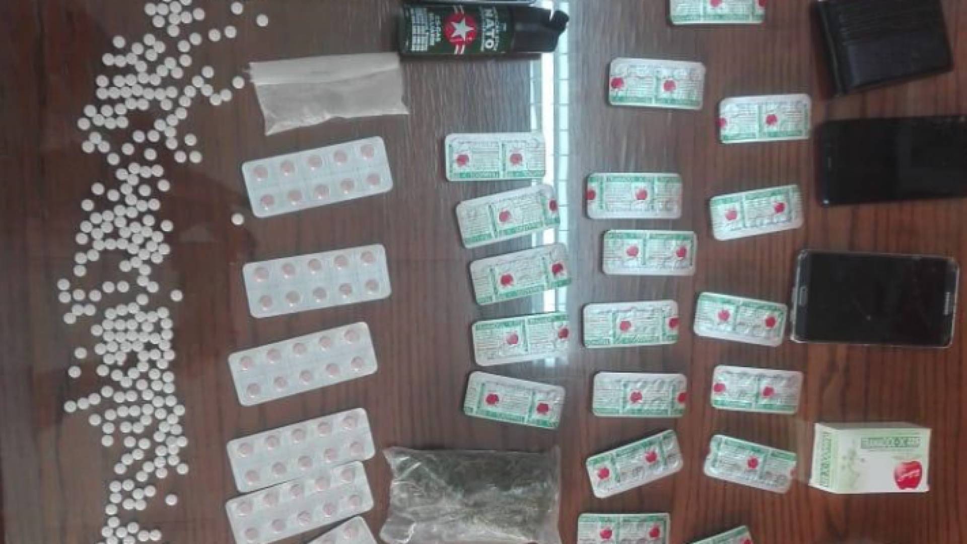 جانب من المضبوطات