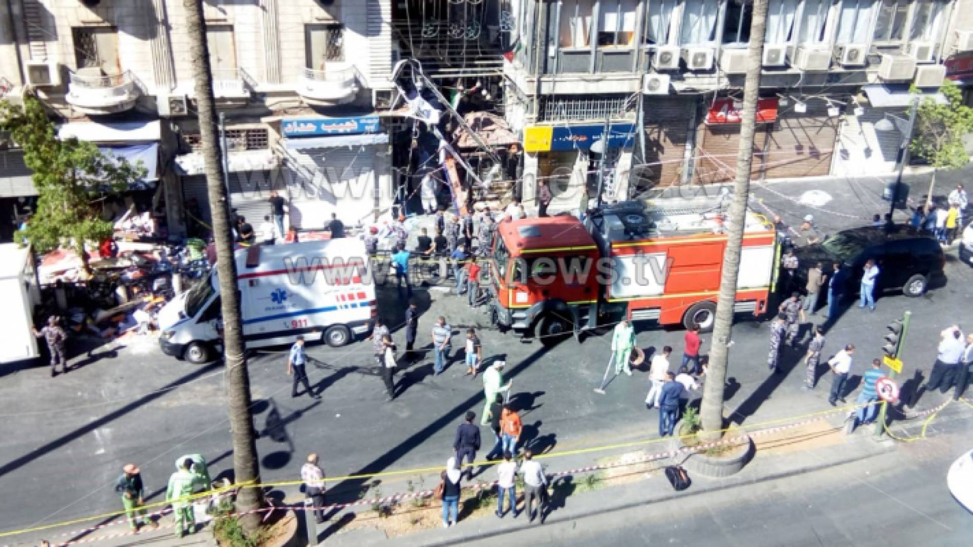 من مكان الحادثة