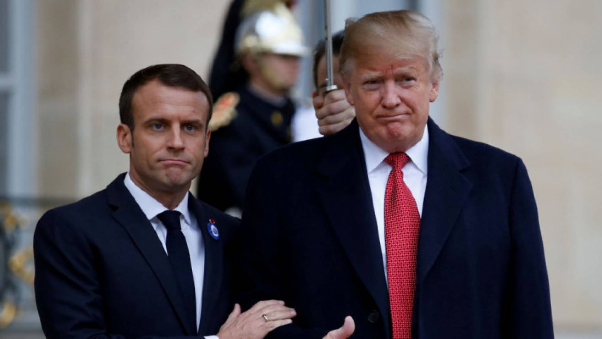 ترمب وماكرون - ارشيفية
