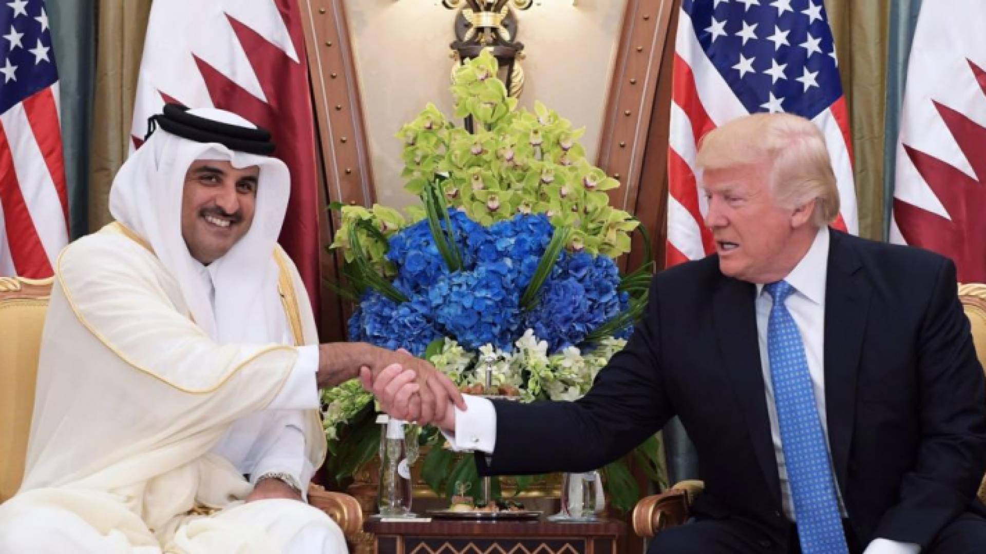 لقاء ترمب وأمير قطر في البيت الأبيض