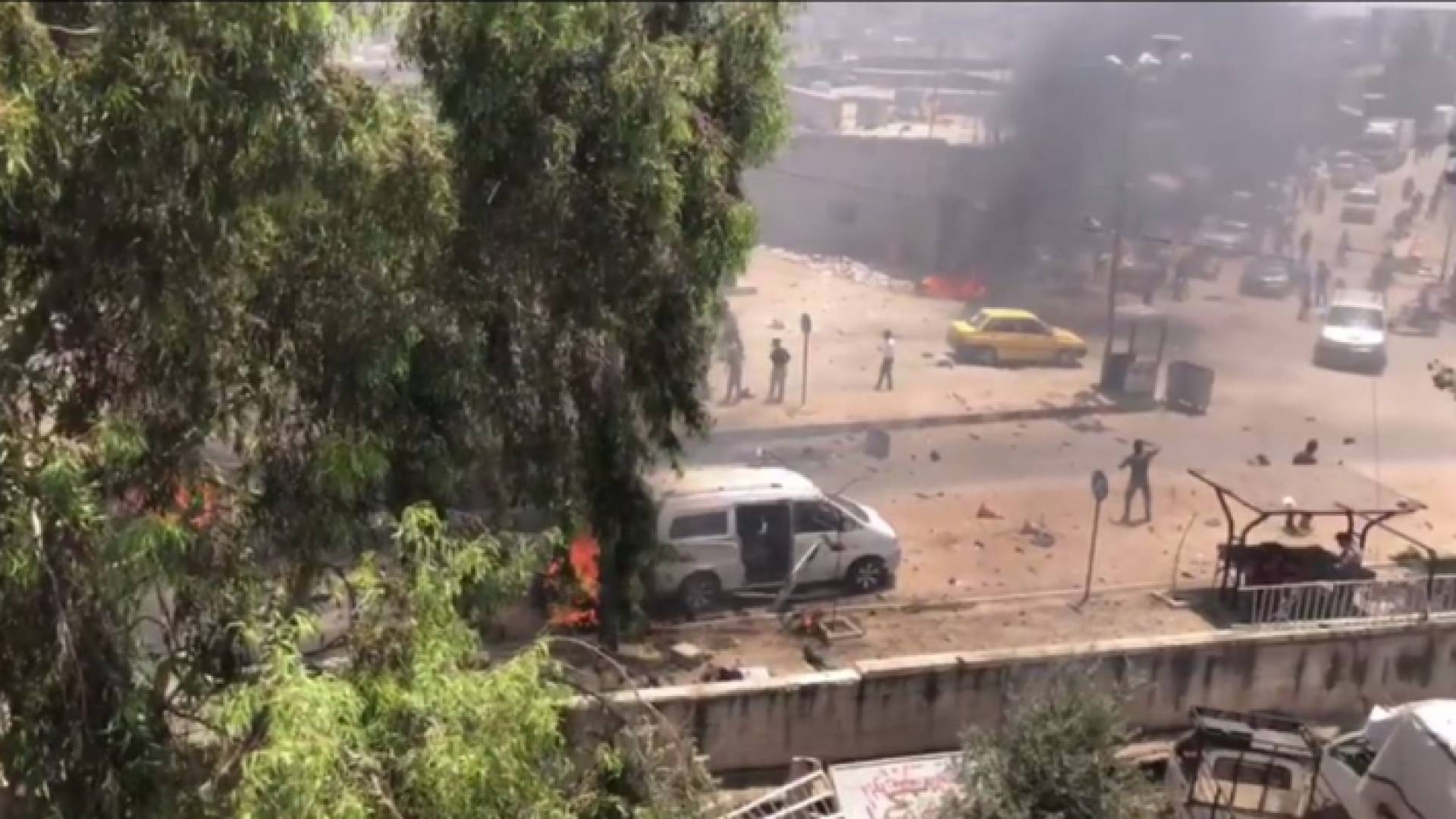 تفجير سابق في بلدة عفرين - ارشيفية