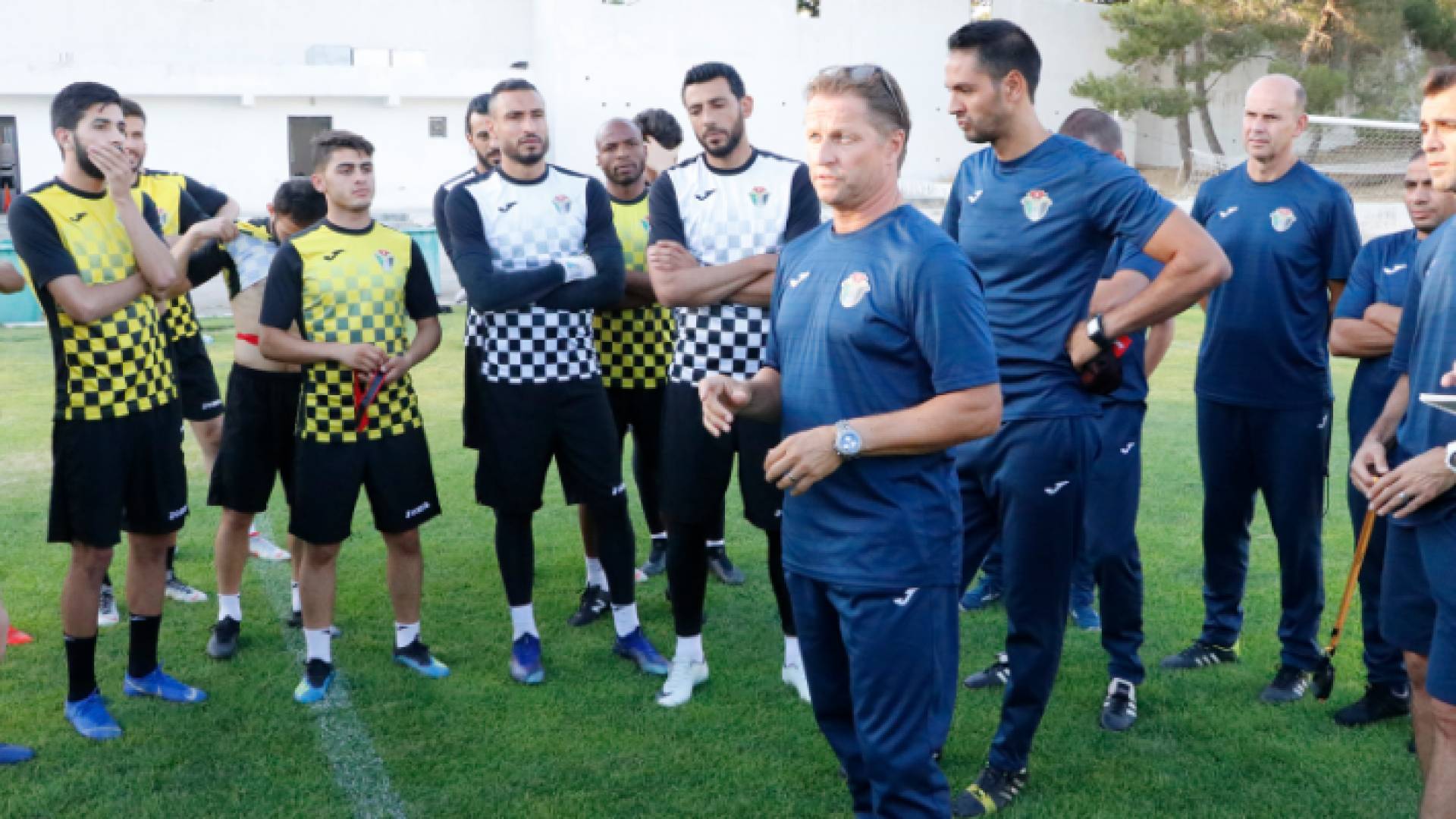 من تدريبات النشامى - اتحاد كرة القدم