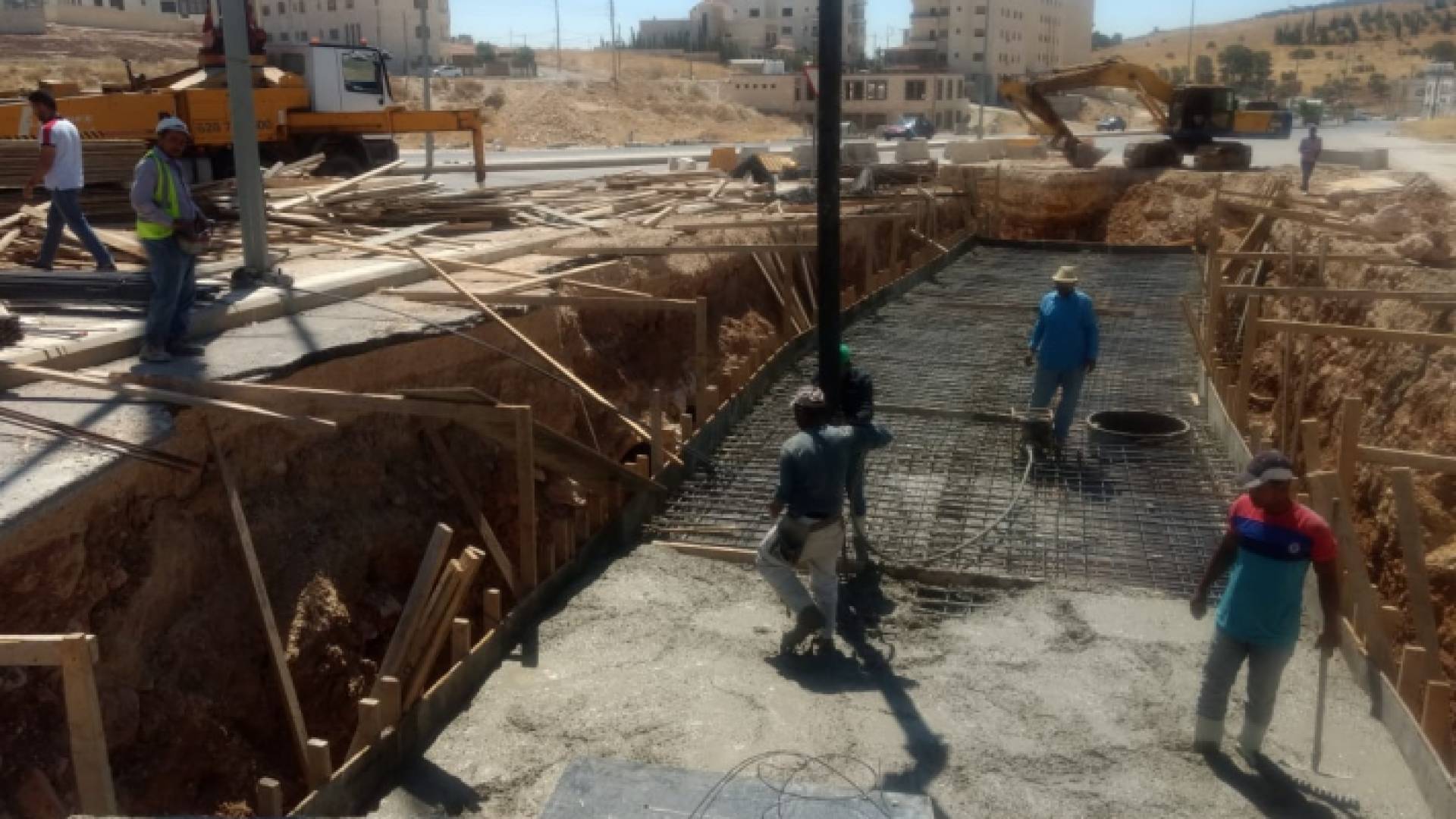 خلال عمليات الإنشاء المصدر امانة عمان