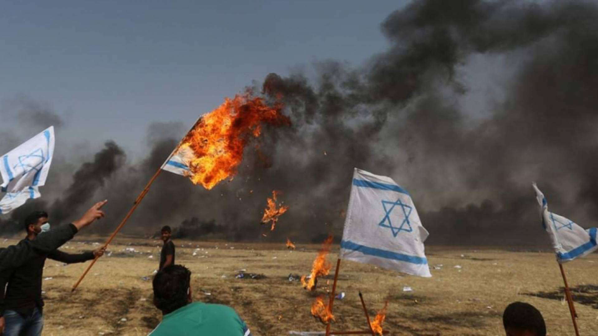 الصورة نشرتها مواقع اخبارية فلسطينية