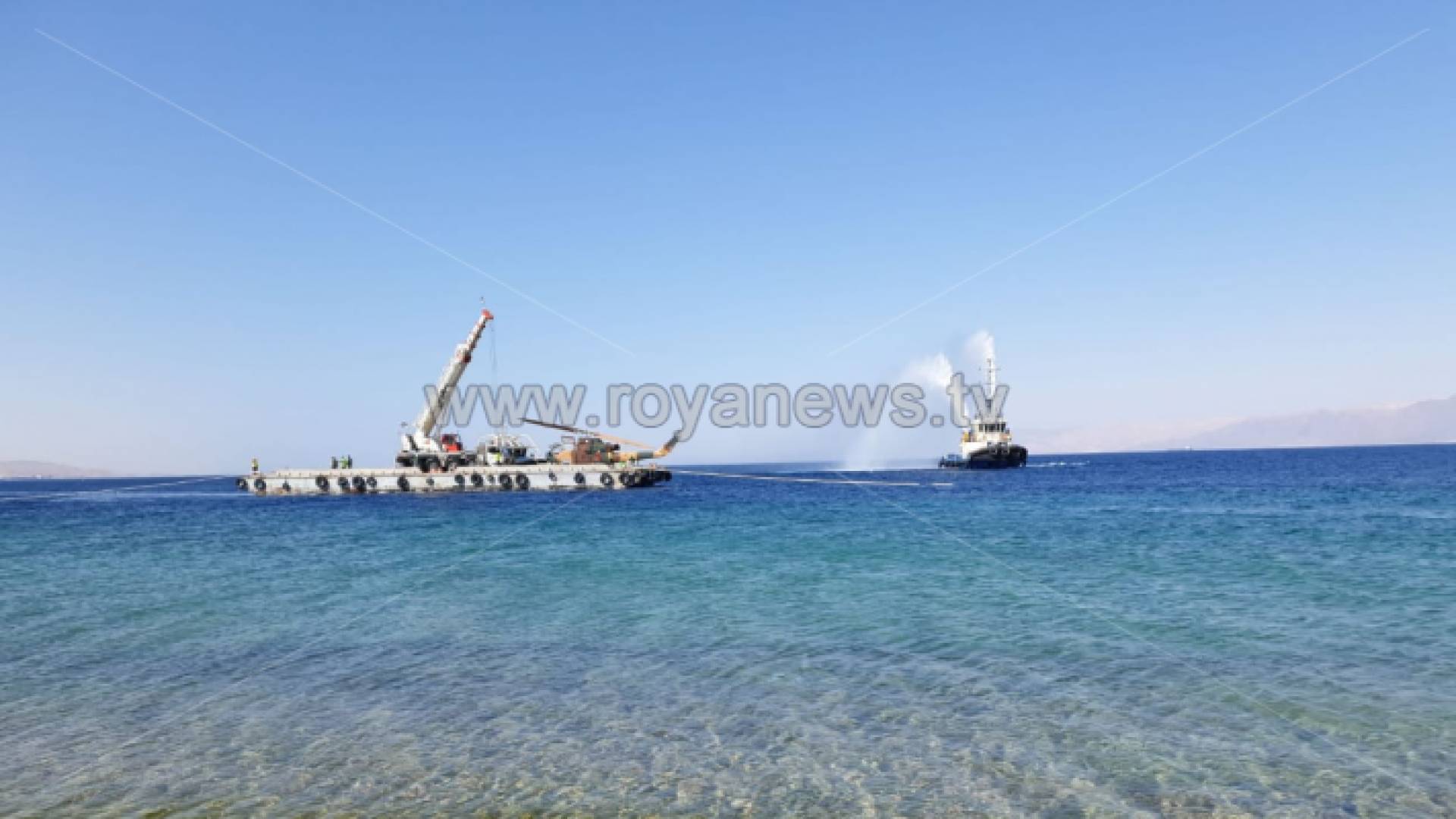 تم إغراق 8 قطع على عمق يتراوح ما بين 15 و20 مترا،