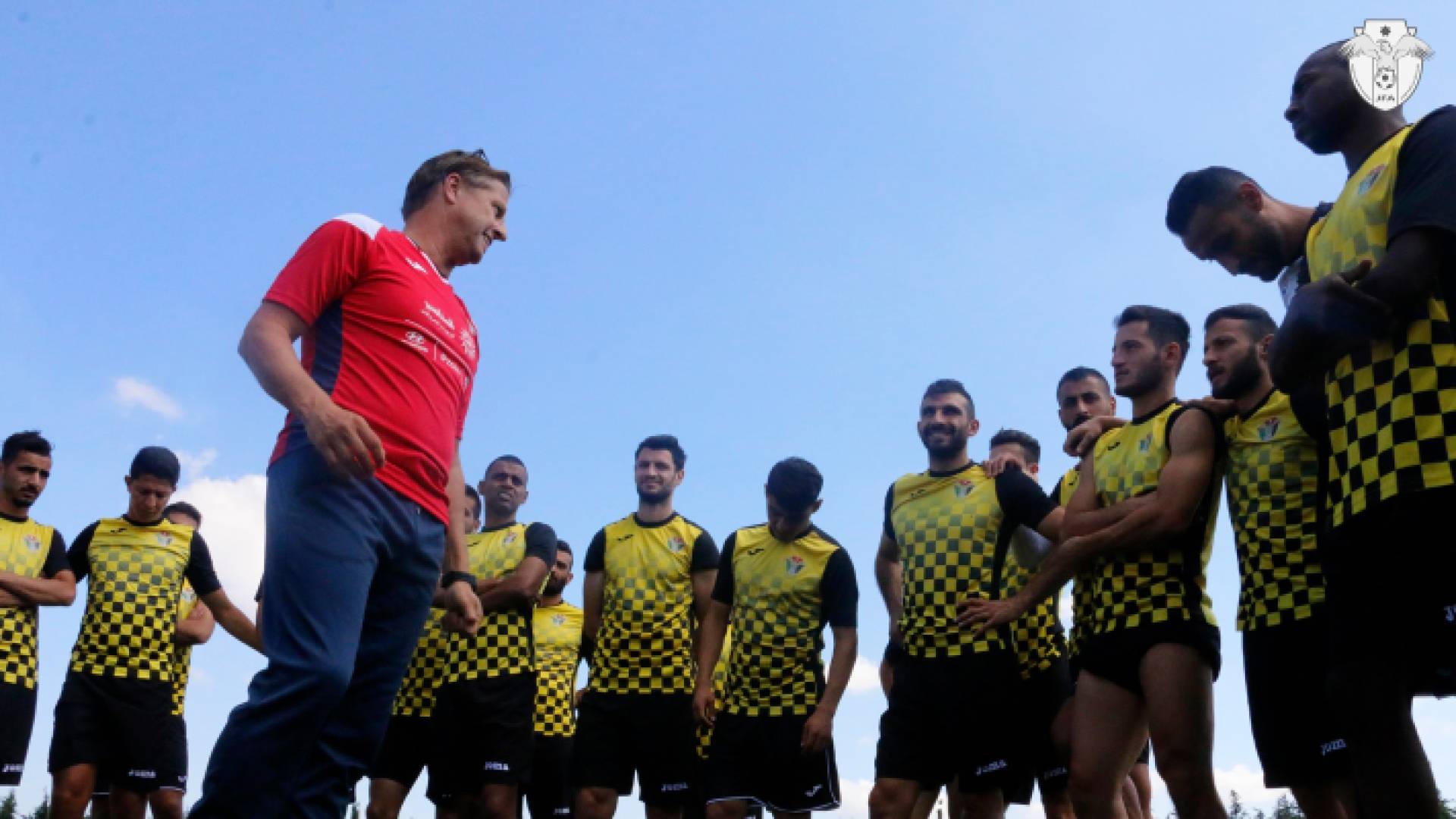 من تدريبات النشامى - اتحاد كرة القدم