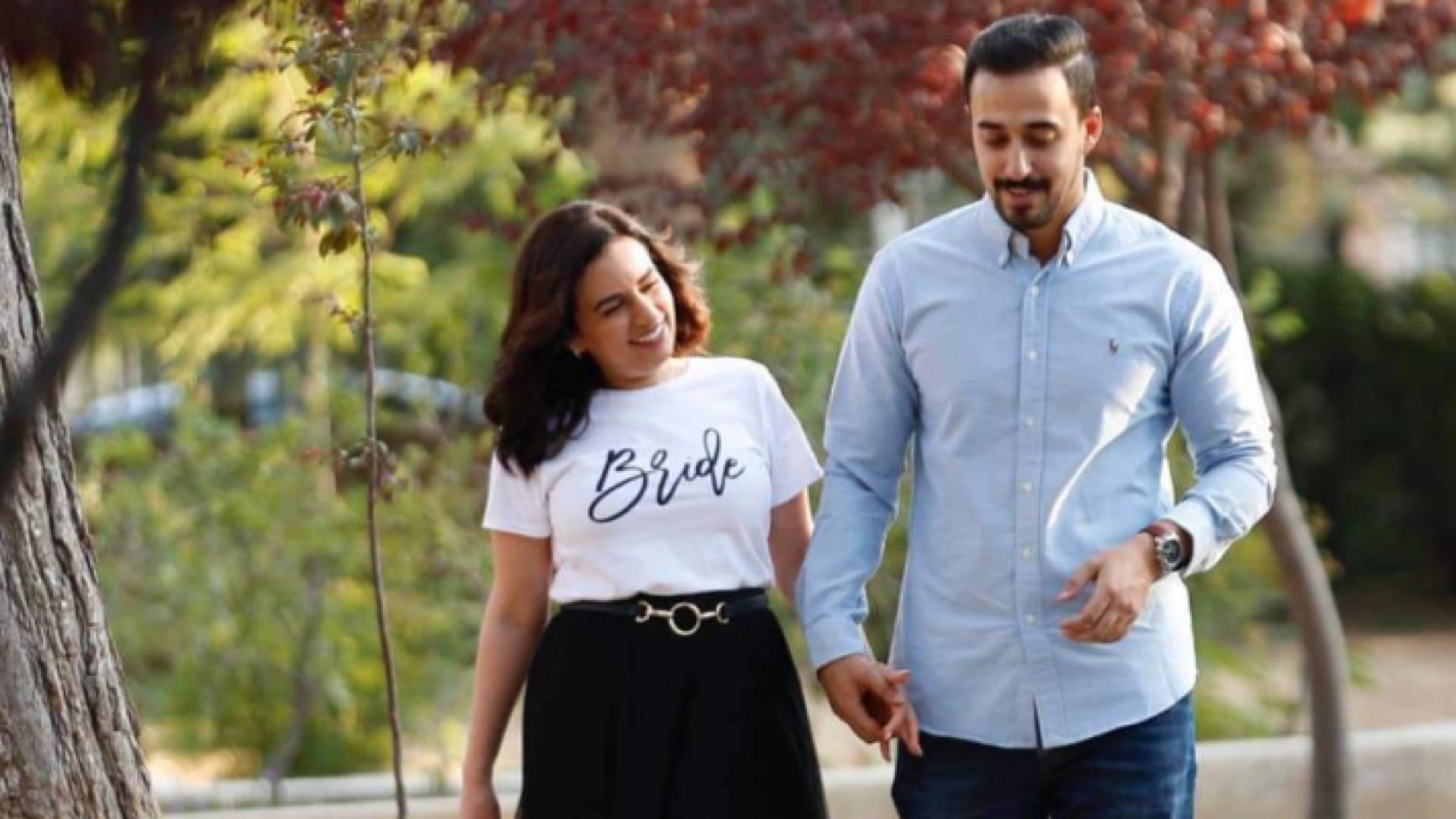 سجى الدحادحة وعريسها المرحوم محمود ملحم