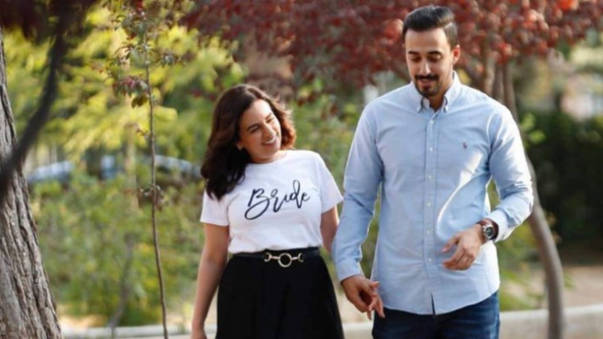 الصورة للشاب المرحوم محمود ملحم وزوجته