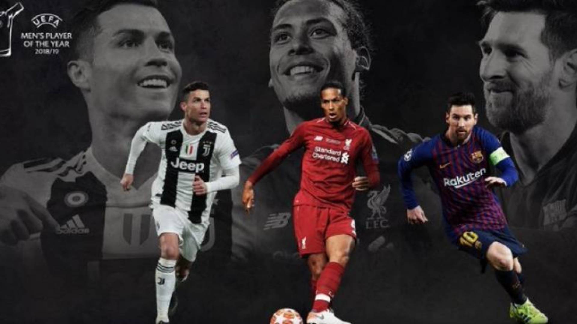 ميسي، رونالدو وفان دايك مرشحون لجائزة أفضل لاعب في أوروبا