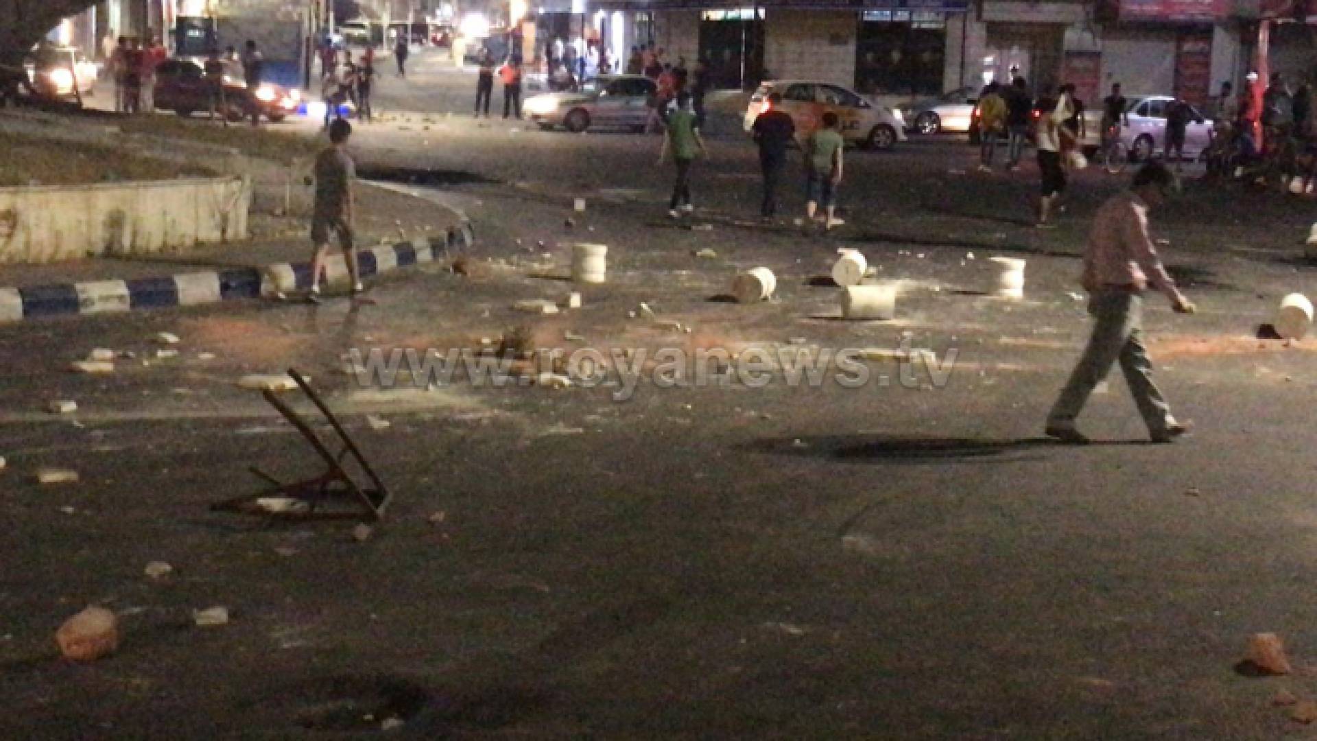 من الاحتجاجات في الرمثا