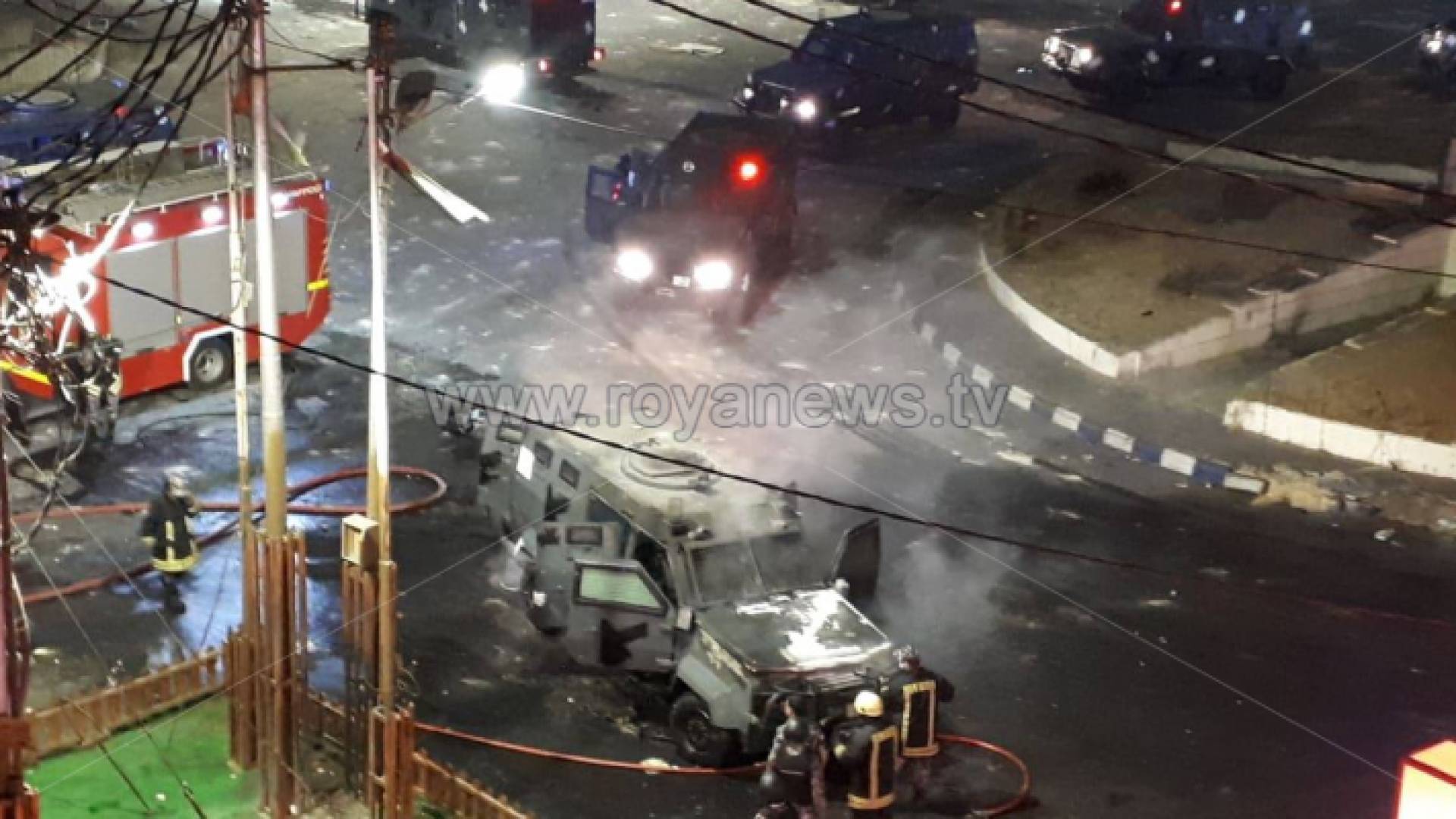 تواجد أمني كثيف على دوار الرمثا الرئيسي