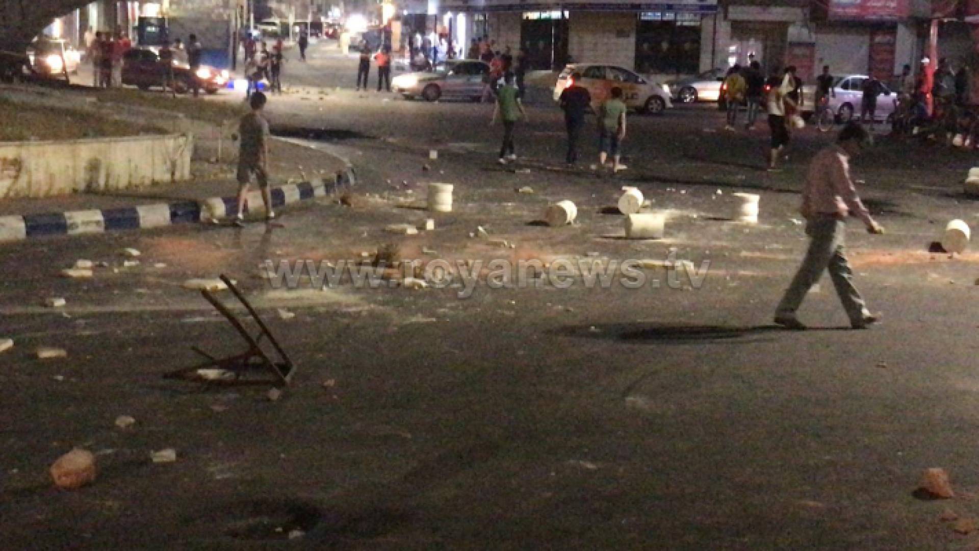 من أعمال الشغب في لواء الرمثا