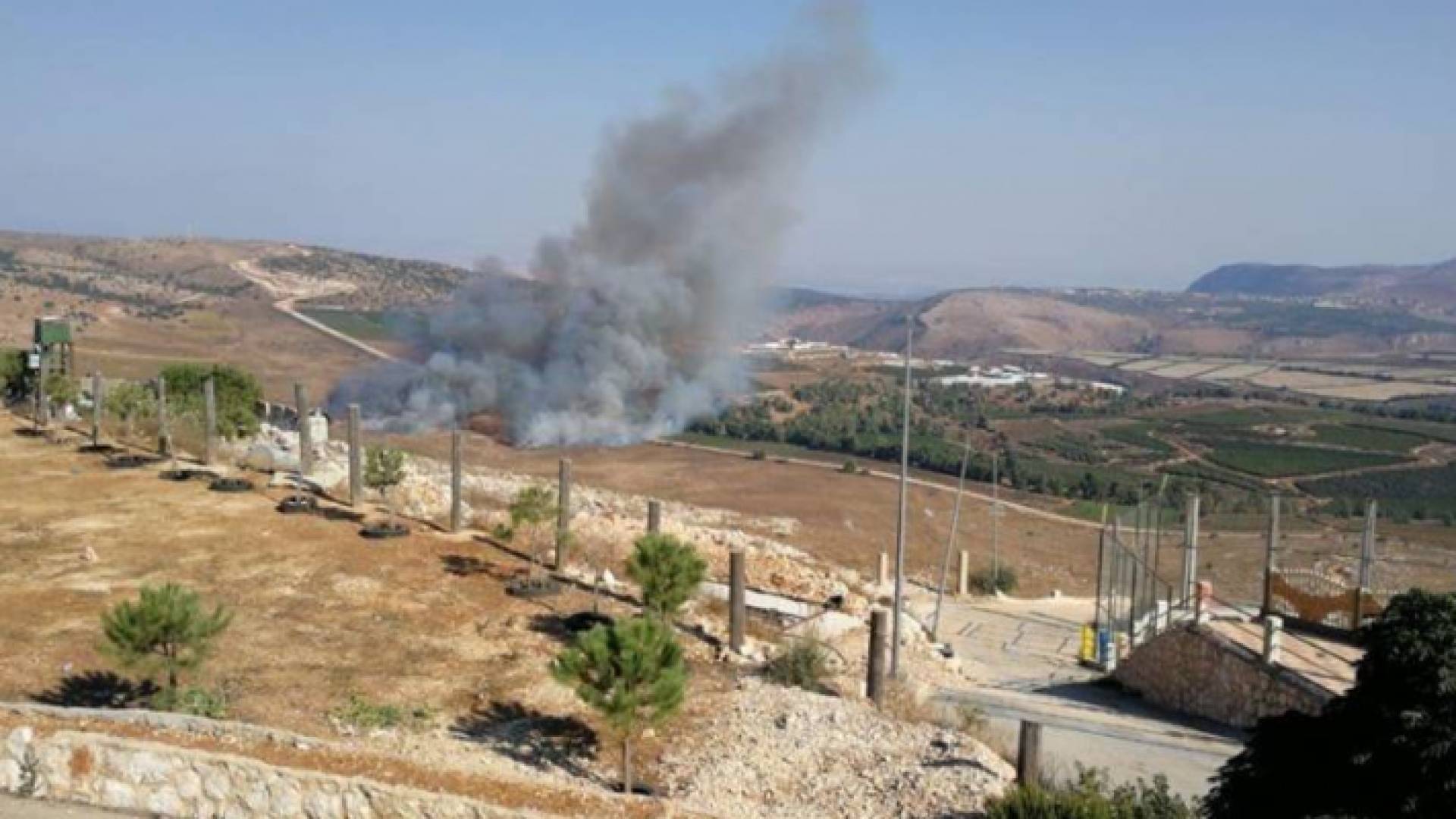 الصورة من مكان الهجوم