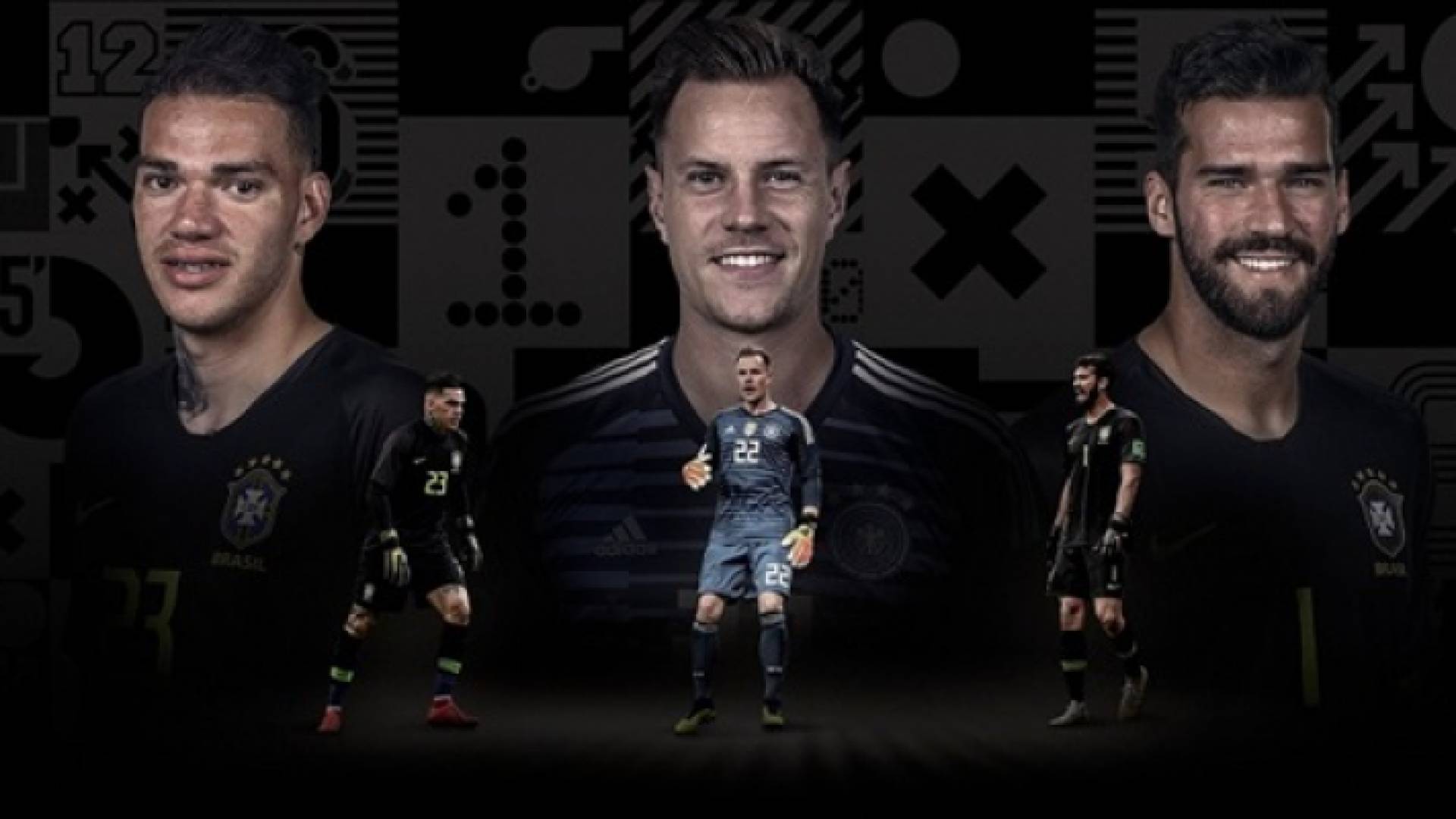 أندريه تير شتيجن وأليسون بيكر وإيدرسون