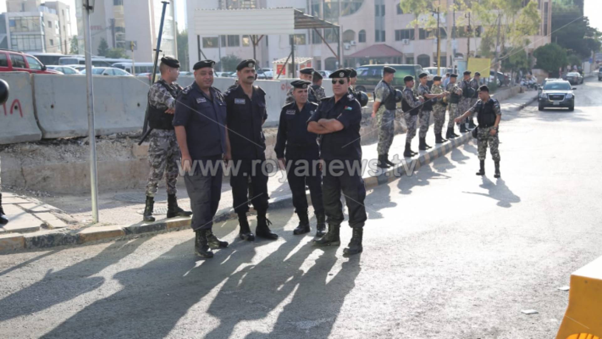 انتشار امني في عمان بسبب اعتصام المعلمين