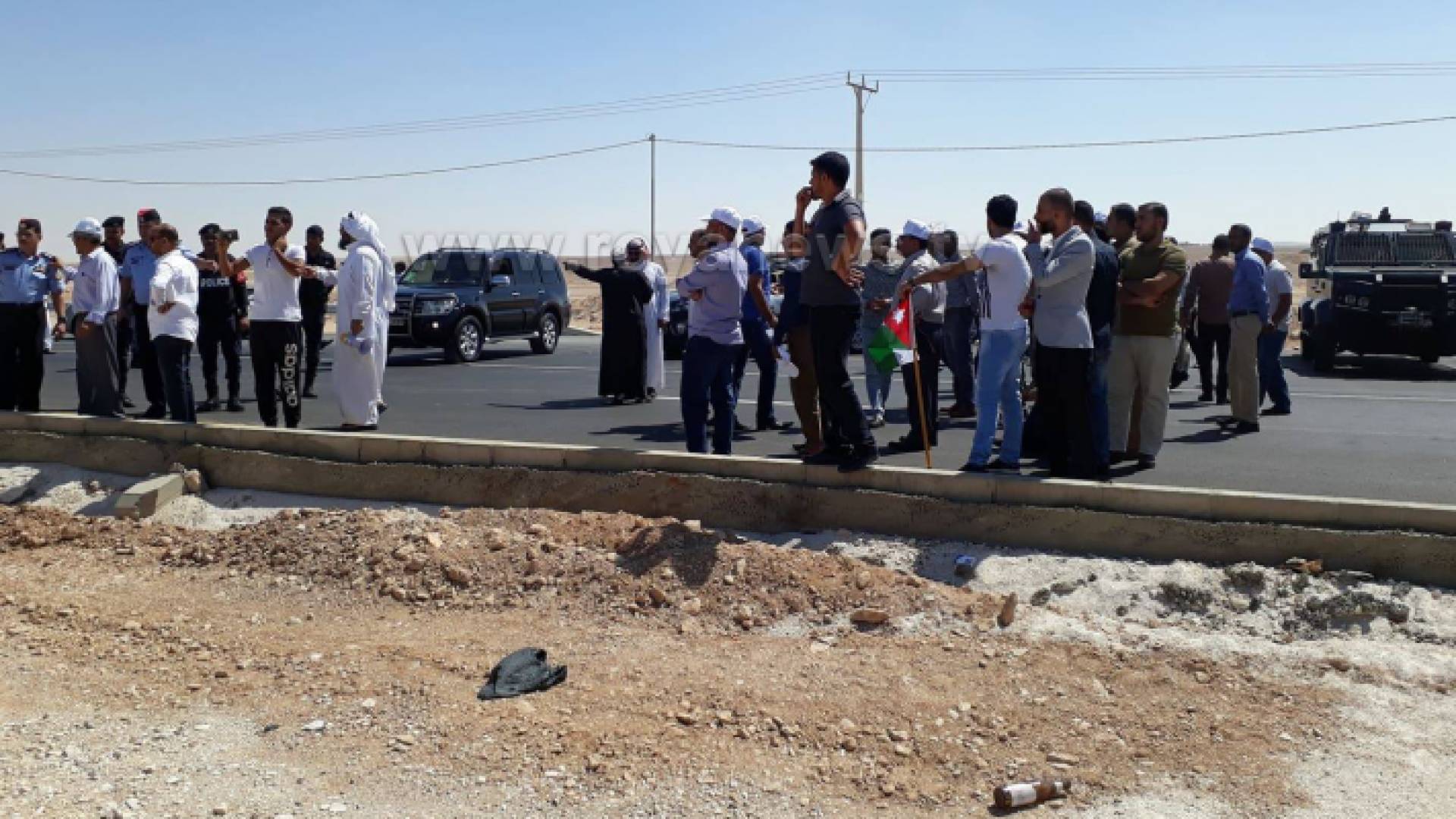 الصورة من الطريق الصحراوي