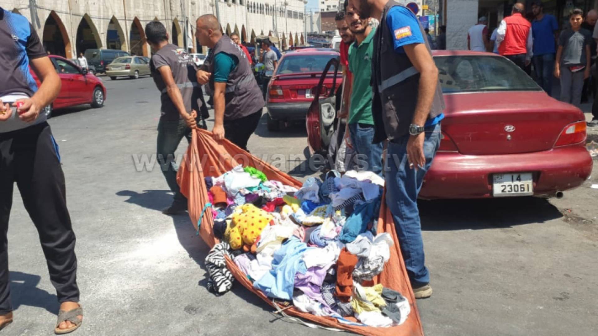 جانب من ازالة البسطات