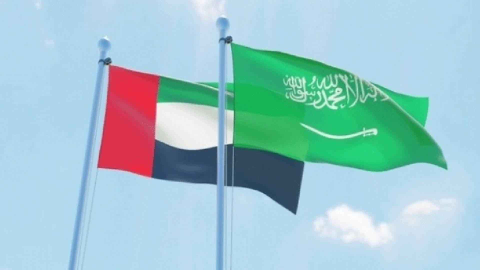 علم السعودية والإمارات