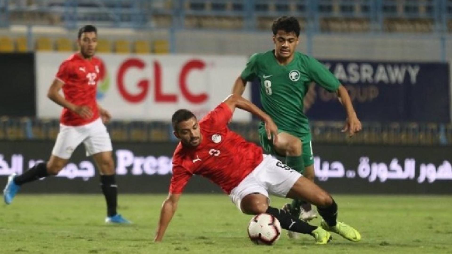 من مباراة اليمن والسعودية