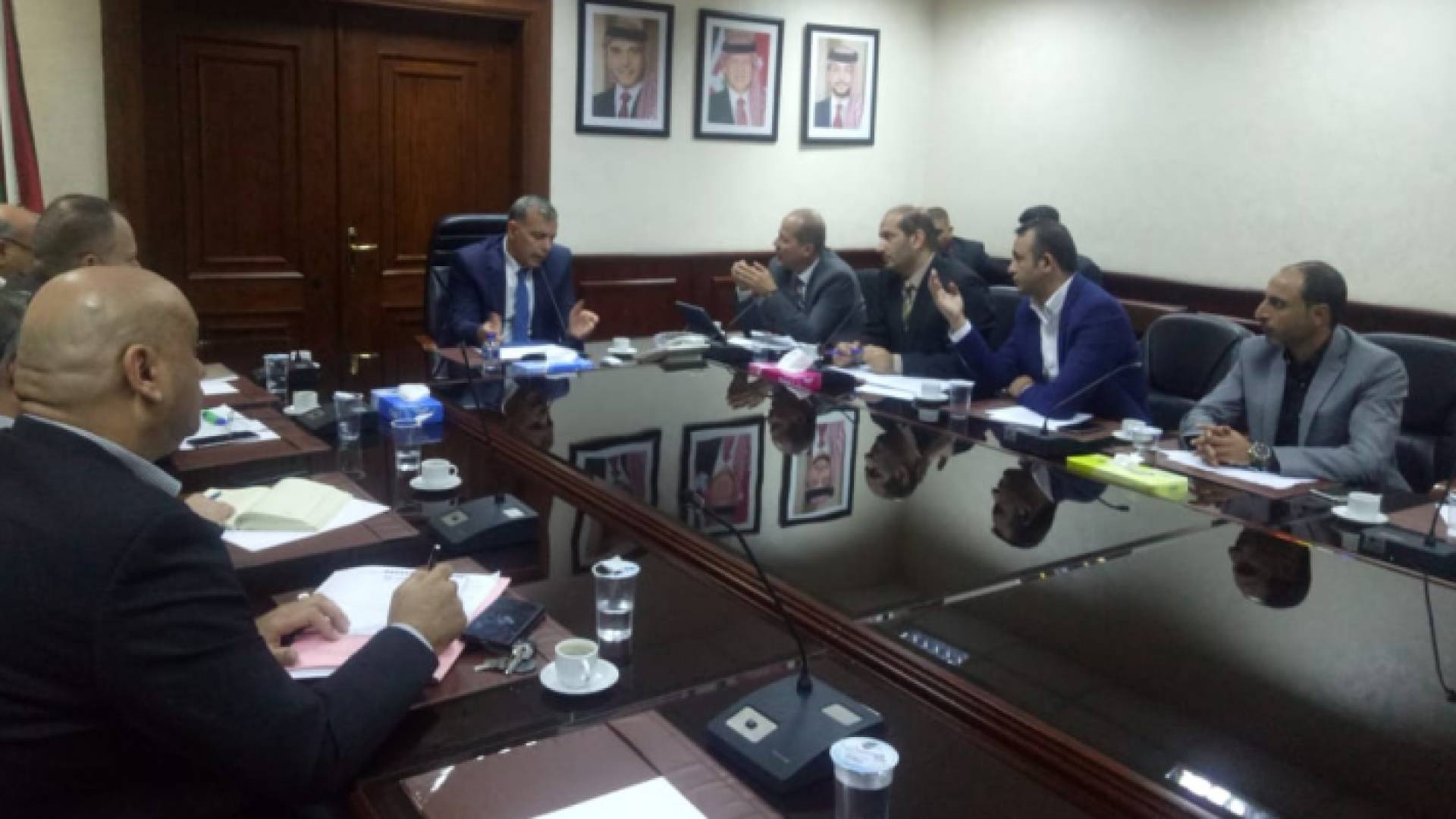 جانب من لقاء وزير الصحة بنقابة الممرضين