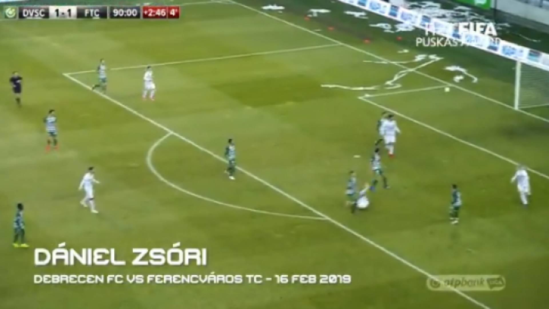 المجري زسوري يفوز بجائزة بوشكاش لأفضل هدف