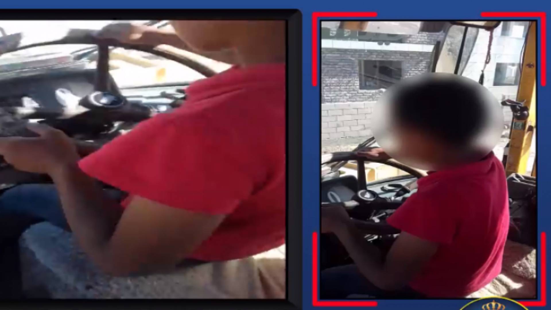 الأمن يضبط حدثا قام والده بتصويره اثناء قيادته "جرافة" في مادبا