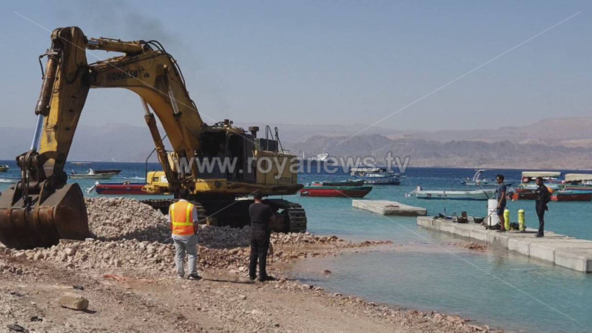 عمليات تطوير بعيدة الأمد في الشاطئ الأوسط بالعقبة